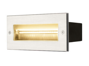 Miniaturka 1 - Oprawa wpuszczana Brick LED 850 lm, stal nierdzewna, widok frontalny