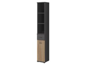 Miniaturka 5 - Szafka wysoka z szufladą Marivo 30 cm antracyt dąb artisan – packshot