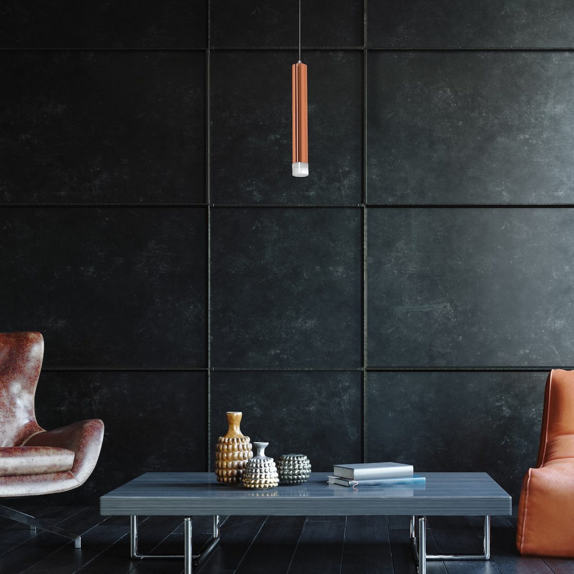 Lampa wisząca Celomio miedziana – dodatkowe ujęcie 3