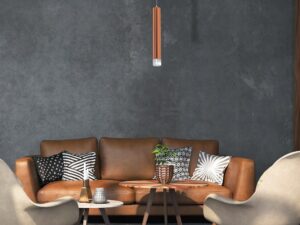 Miniaturka 3 - Lampa wisząca Celomio miedziana – dodatkowe ujęcie 4