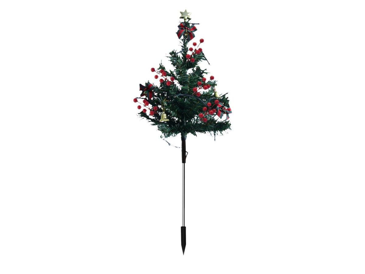 Choinka dekoracyjna LED 75 cm 1 W IP44 z ozdobami