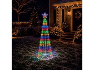 Miniaturka 5 - Choinka LED biała – drugi widok oświetlenia