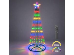 Miniaturka 2 - Zielona choinka LED 150 cm – aranżacja świąteczna