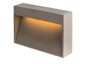 Miniaturka 6 - Betonowy kinkiet zewnętrzny Concreto L 8,5 W, zdjęcie produktowe na białym tle