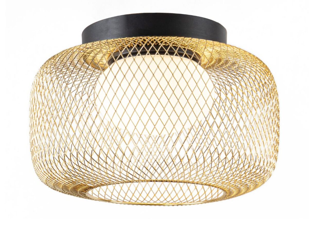 Lampa sufitowa Coretino czarno-złota 32 cm GX53