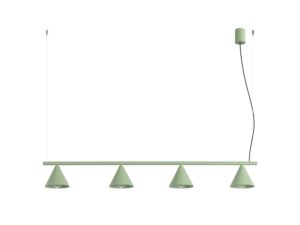 Miniaturka 85 - Czteropunktowy żyrandol Sorvella 122 cm Szałwiowy