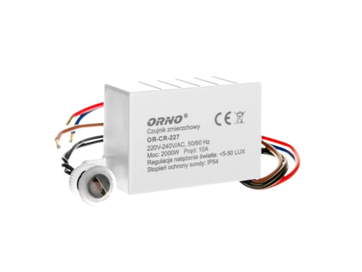 Czujnik zmierzchowy 230 V 2000 W z sondą IP54