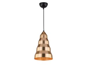 Miniaturka 3 - Złota lampa wisząca Davalia z kaskadowym aluminiowym kloszem