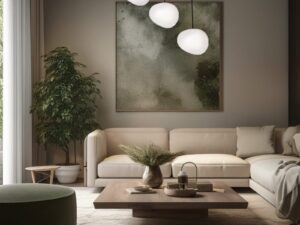 Miniaturka 1 - Lampa wisząca Delado z podłużną podstawą i trzema kloszami nad stołem