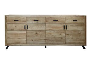Miniaturka 3 - Długa komoda ALAMOS LOFT 213 cm na metalowych nogach