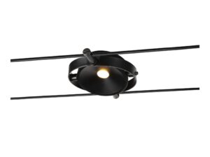 Miniaturka 8 - Lampa linkowa Durno czarna – widok z przodu