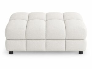 Miniaturka 5 - Duża pufa tapicerowana Tolvaro 120 cm na białym tle