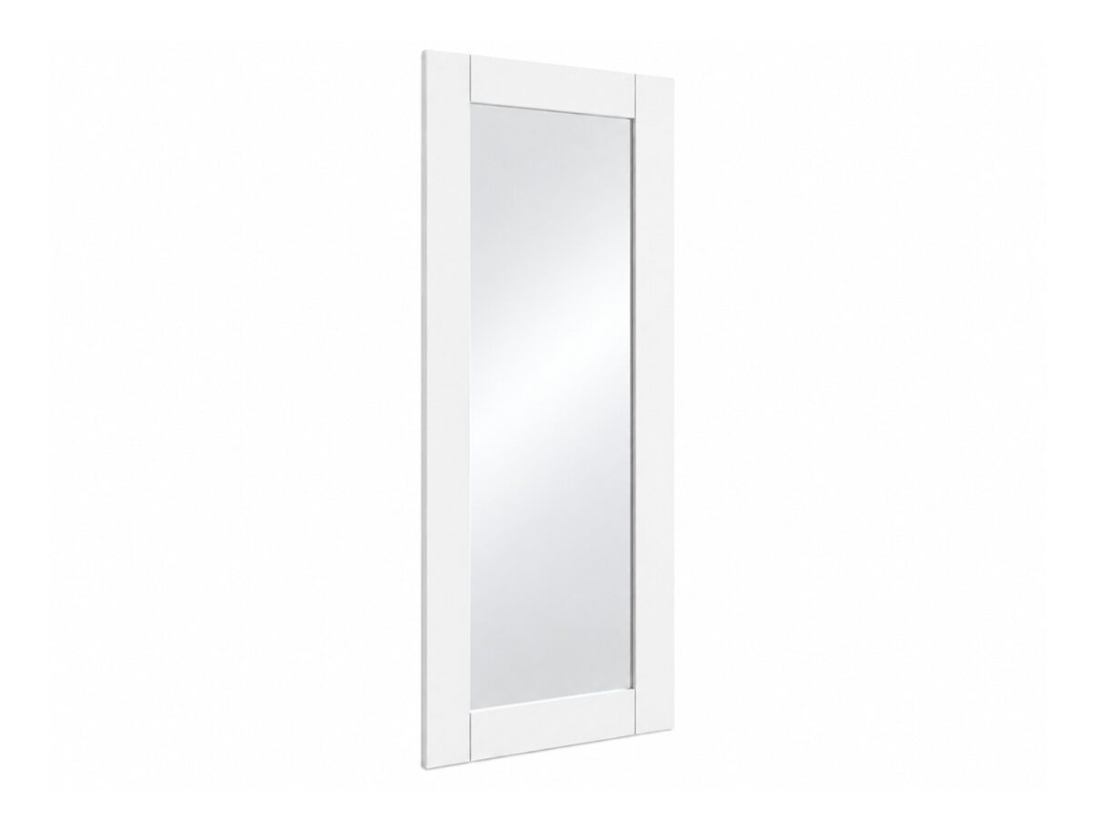 Duże lustro wiszące w białej ramie Ingrid 47 cm