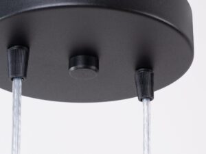 Miniaturka 11 - Dwupunktowa lampa wisząca Vireza 118 cm czarny – sufitówka z przewodami