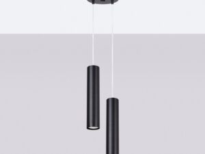 Miniaturka 8 - Dwupunktowa lampa wisząca Vireza 118 cm czarny na jasnym tle