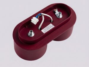Miniaturka 73 - Dwupunktowy plafon Modessa 21 cm burgund – podstawa montażowa z przewodem
