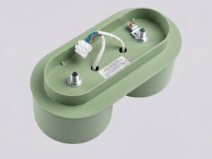 Miniaturka 45 - Dwupunktowy plafon Modessa 21 cm szałwiowy – podstawa montażowa z przewodem