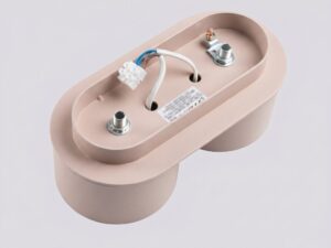 Miniaturka 87 - Dwupunktowy plafon Modessa 21 cm taupe – podstawa montażowa z przewodem