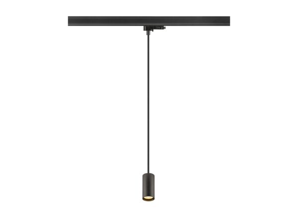Czarna lampa wisząca Enola 2.0 M MINI GU10 do szyny trójfazowej