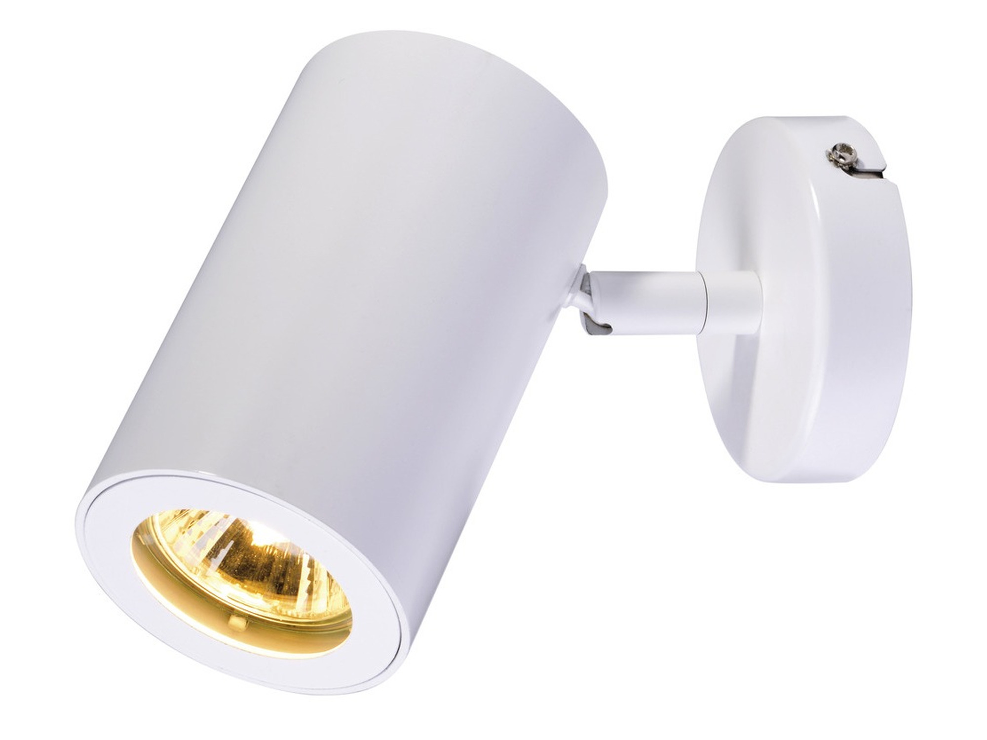 Lampa ścienno-sufitowa Enola-B biała, reflektor w ustawieniu ściennym