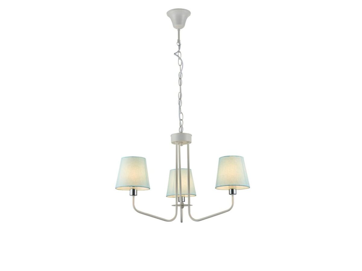 Lampa wisząca Evadia 3-punktowa biała – kolory abażurów