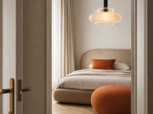 Miniaturka 5 - Lampa wisząca Evodino ze szklanym kloszem 40 cm E27 – zdjęcie 6