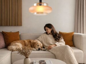 Miniaturka 9 - Lampa wisząca Evodino ze szklanym kloszem 40 cm E27 – zdjęcie 10