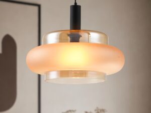 Miniaturka 10 - Lampa wisząca Evodino ze szklanym kloszem 40 cm E27 – zdjęcie 11