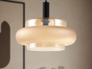 Miniaturka 8 - Lampa wisząca Evodino ze szklanym kloszem 40 cm E27 – zdjęcie 9