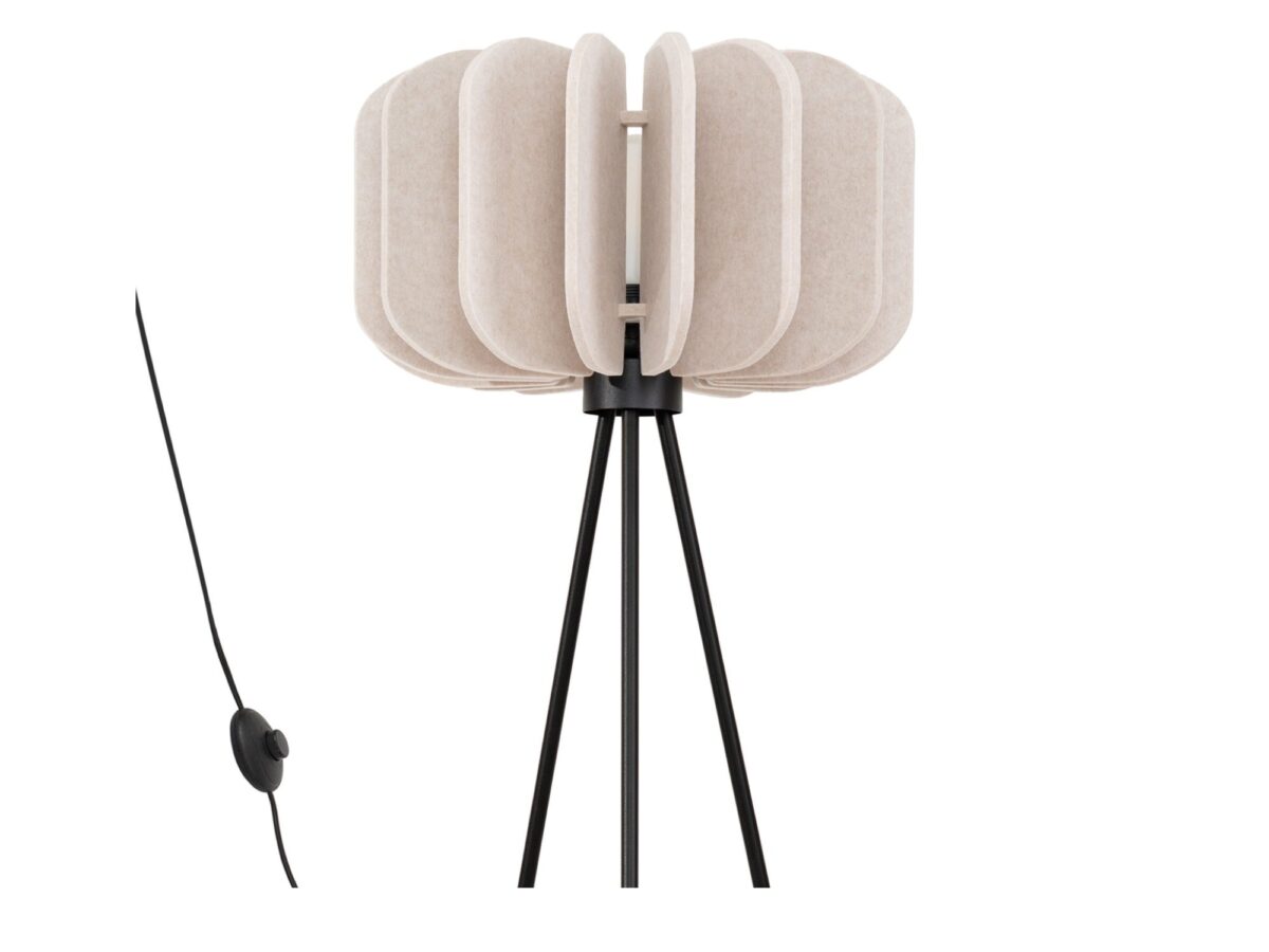Filcowa lampa podłogowa Elaria 134 cm