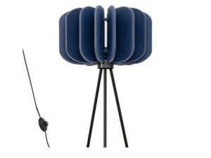 Miniaturka 6 - Granatowa filcowa lampa podłogowa Elaria – packshot