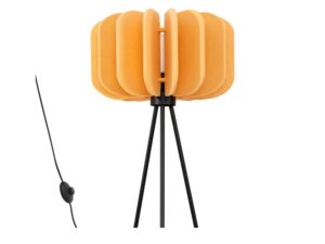 Miniaturka 12 - Żółta filcowa lampa podłogowa Elaria – packshot