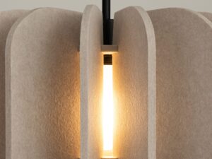 Miniaturka 3 - Filcowa lampa wisząca Elaria 45 cm w aranżacji wnętrza 3
