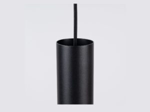 Miniaturka 13 - Filcowa lampa wisząca Merovia 30 cm – czarny korpus z bliska