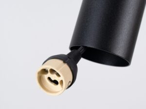 Miniaturka 14 - Filcowa lampa wisząca Merovia 30 cm – oprawka GU10 z bliska
