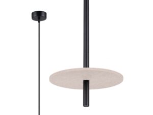 Miniaturka 19 - Filcowa lampa wisząca Velsora 30 cm beżowy na białym tle