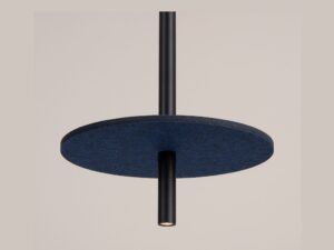 Miniaturka 11 - Filcowa lampa wisząca Velsora 30 cm granatowy-czarny – detal filcowego talerza