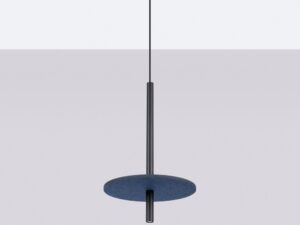Miniaturka 8 - Filcowa lampa wisząca Velsora 30 cm granatowy-czarny na jasnym tle