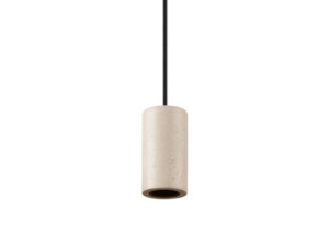 Miniaturka 1 - Lampa wisząca Fitu Lamp Set beżowa, kamienny klosz na przewodzie