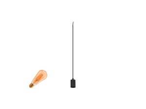 Miniaturka 4 - Fitu Lamp Set czarny 2500 K, ujęcie detalu