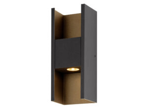 Miniaturka 3 - Kinkiet zewnętrzny Flatt II LED 9,5 W czarny na białym tle