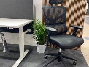 Miniaturka 2 - Czarny fotel ergonomiczny ERGOFLY SAIL-E ujęcie dodatkowe z boku
