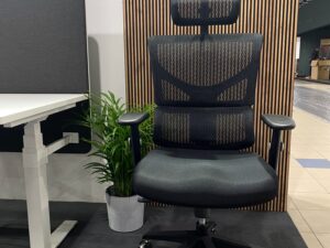 Miniaturka 3 - Fotel ERGOFLY SAIL-E czarny dodatkowe ujęcie konstrukcji
