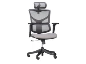 Miniaturka 6 - Fotel ergonomiczny ERGOFLY SAIL-E Pro szary na białym tle