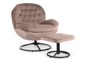 Miniaturka 4 - Fotel obrotowy tapicerowany Velario 83 cm – zdjęcie 5