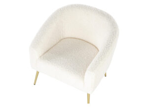 Miniaturka 3 - Fotel baranek Softelio 77 cm kremowy – zdjęcie 4