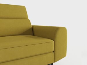 Miniaturka 5 - Fotel tapicerowany Retrella 100 cm w stylu retro w aranżacji wnętrza 4