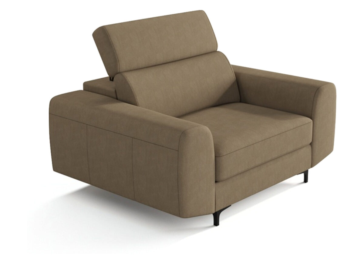 Fotel tapicerowany Retrella 100 cm w stylu retro