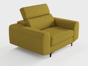 Miniaturka 2 - Fotel tapicerowany Retrella 100 cm w stylu retro – zdjęcie 2