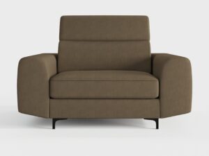 Miniaturka 7 - Fotel tapicerowany Retrella 100 cm w stylu retro – zdjęcie 7